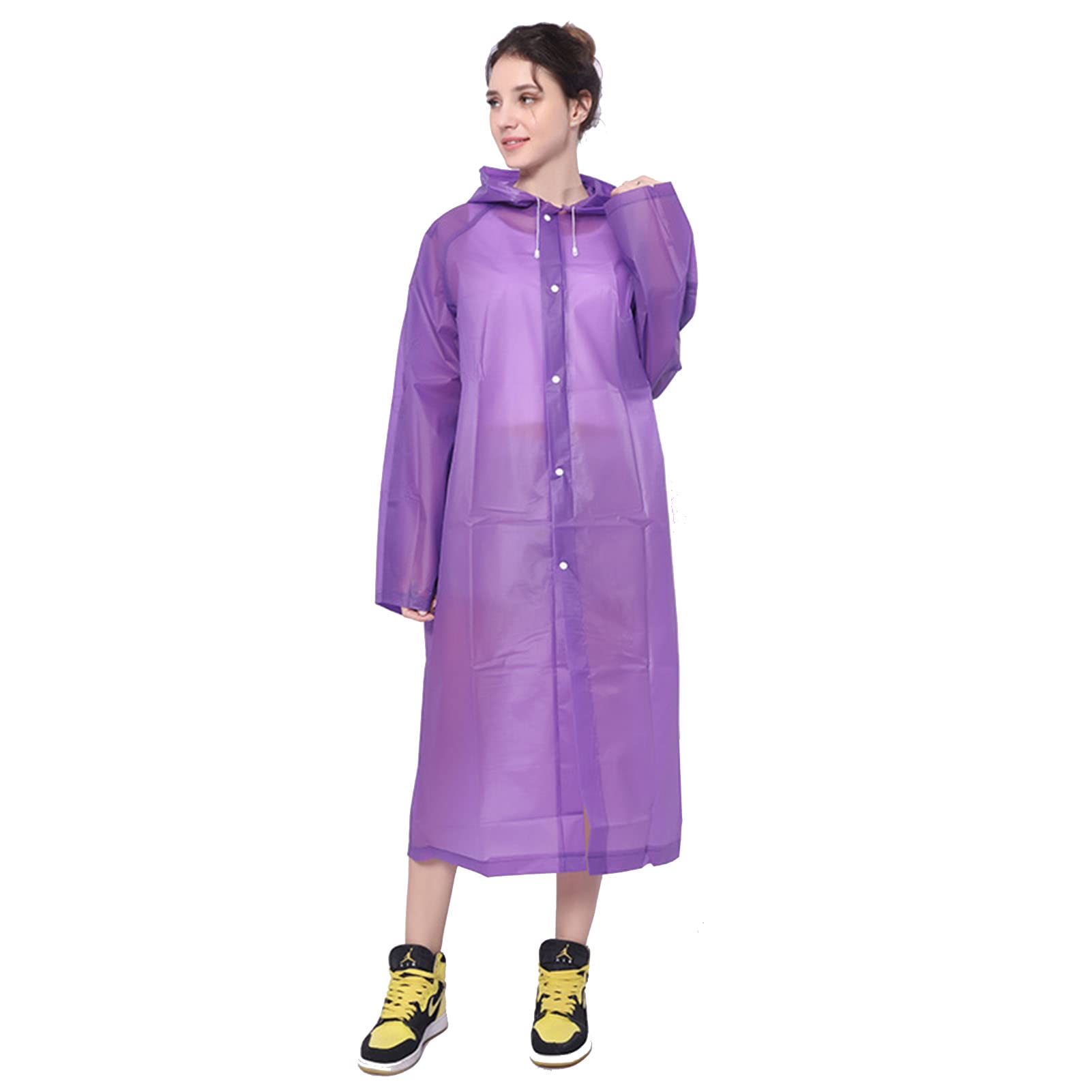Chaqueta de lluvia ligera con capucha para evitar mojarse al andar