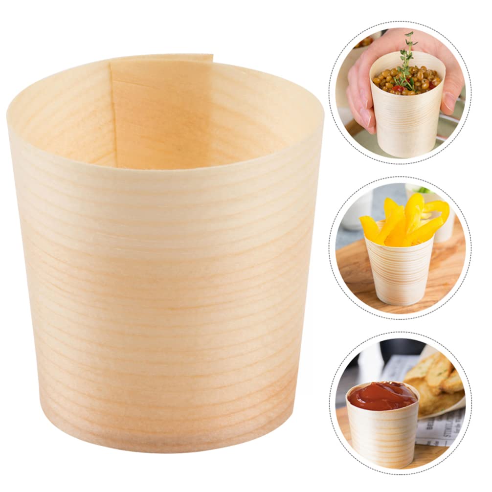 Hemoton Coffee Mugs 30pcs Cup Wood Travel Party Supplies Drinks Disposable Coffee Cups