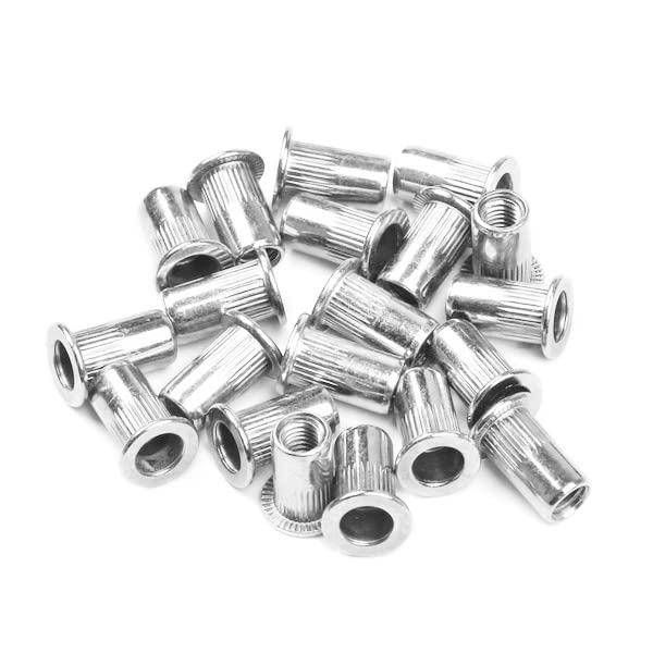 Tuerca remachable, Tuercas remachables 106 Piezas Kit de Remachadora Manual de Tuercas Herramienta de remachado de Tuercas roscadas M3-M8 Tuerca remachable de Aluminio