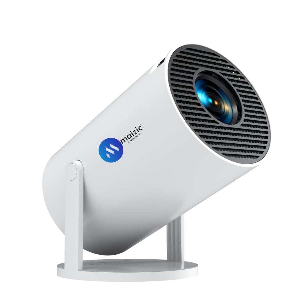 Maizic Smarthome 720p HD Resolution with 440 Smart LED Projector, Built-in Streaming Apps(Netflix, Prime Video, Hotstar), Screen Mirroring, 2000 Lumens, 3 Watts Speaker (White)-picture-20