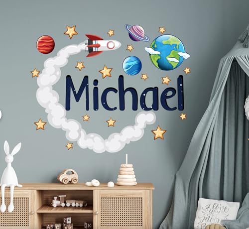 Vinilo Decorativo Espacio Personalizado para Niños miniatura 2