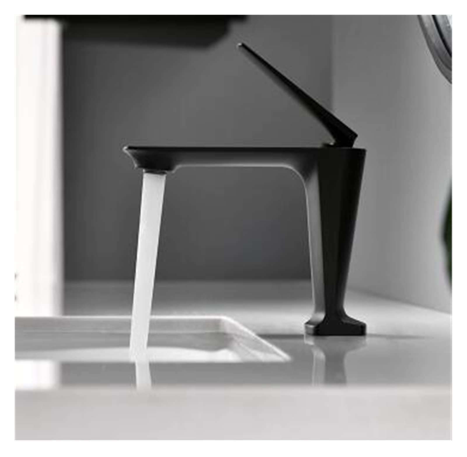 Robinet de salle de bains levier unique en laiton durable