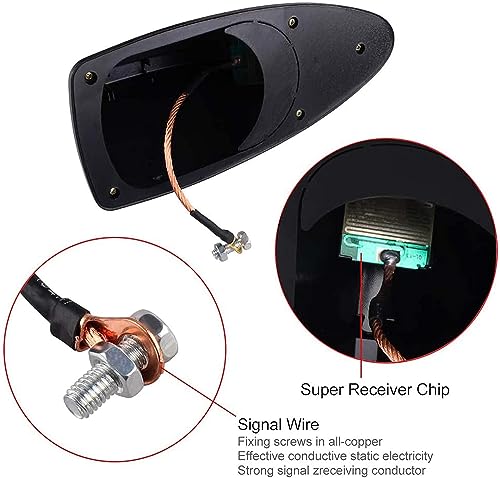 Antena de techo para coche tipo aleta de tiburón para Volvo C70 4
