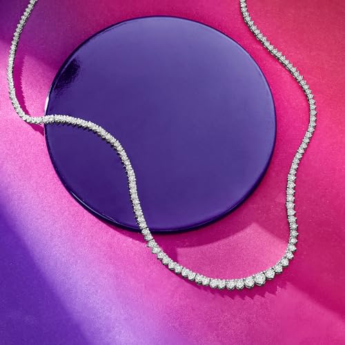 Ross-Simons 3.00 ct. t.w. Diamond Tennis Necklace - Image 6
