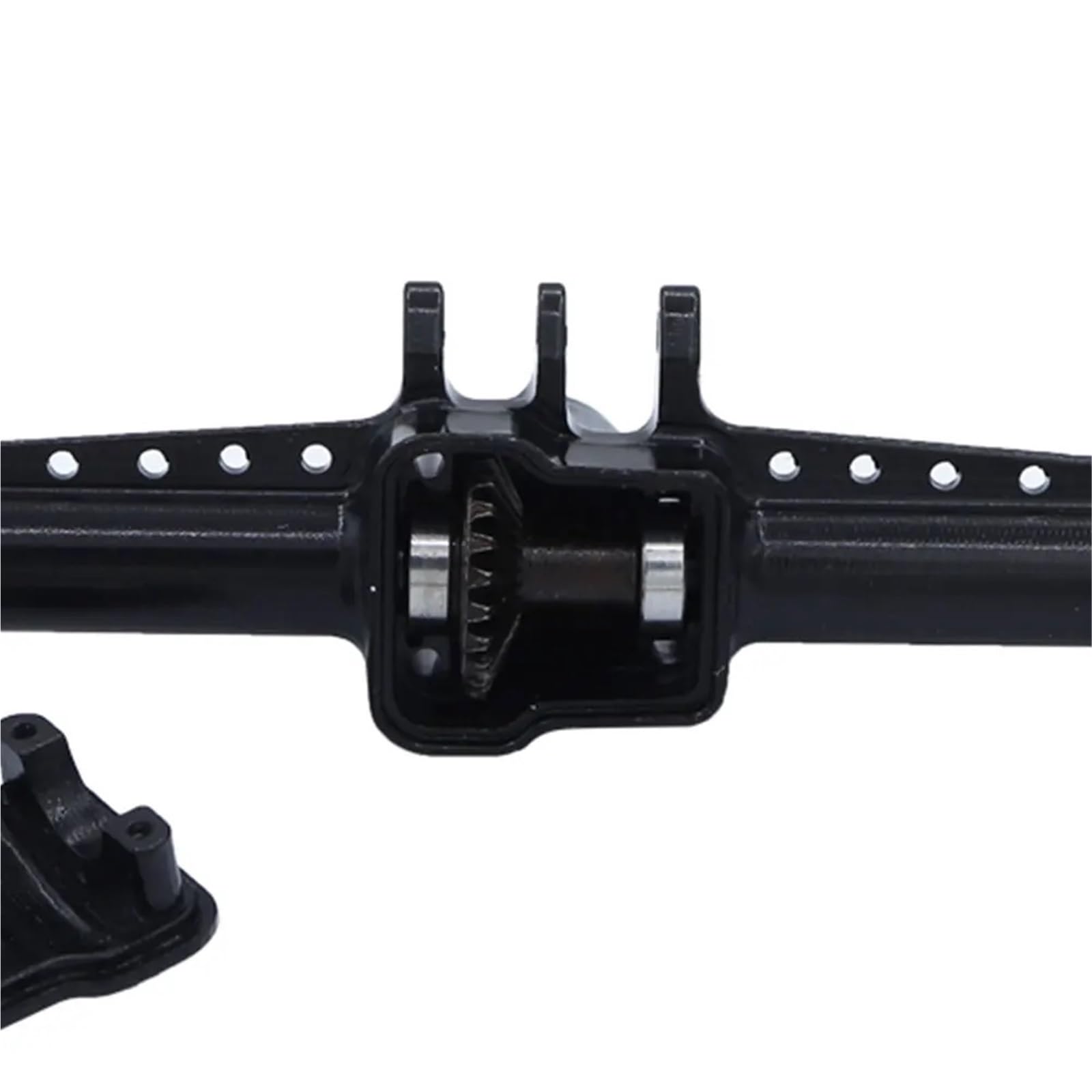 Zestaw przedniej tylnej osi ze stopu aluminium do samochodu gąsienicowego 1/18 RC TRX4M zamienne części zamienne (czerwona oś tylna)