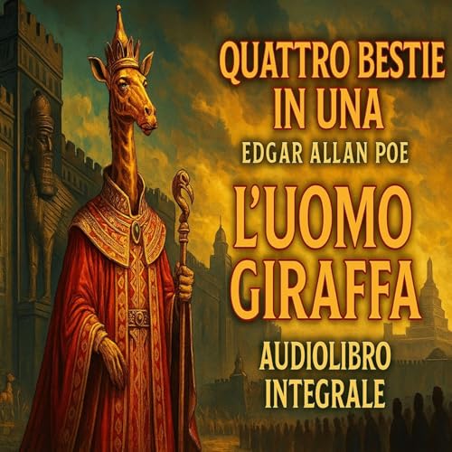 Page de couverture de Audiolibro Quattro Bestie in Una – L’Uomo Giraffa | Edgar Allan Poe (Integrale ITA)