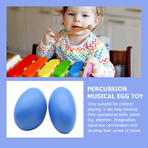 Vaguelly 4 Pieces Plastic Egg Shaker Set Hand Percussion Instruments Easter Eggs Maracas For Kids Adults #TOP7