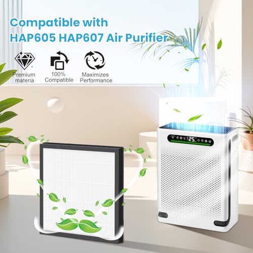 Image of 2 Pack HAP605 Replacement Filter for FreAire HAP605 HAP607 Air Purifier