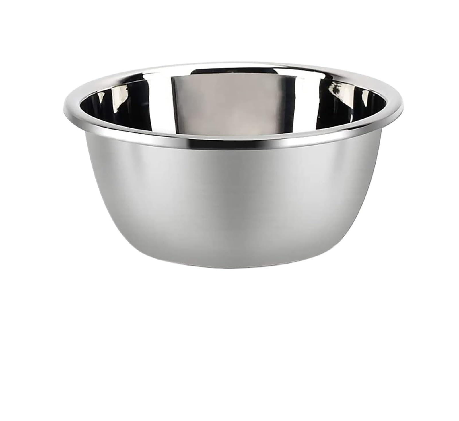 Juego de Cuencos for Mezclar Acero Inoxidable, Recipiente Grande Metal, ensaladera Resistente, Cesta escurridora for Frutas y Verduras(Bowl 32cm)