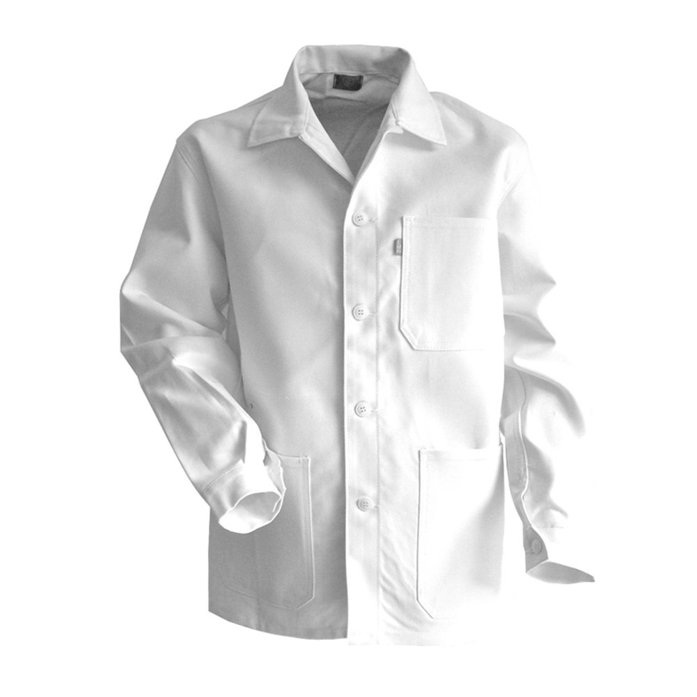 LMA 200244 ROULEAU Veste de Peintre Col Chevalier, Blanc, Taille 5