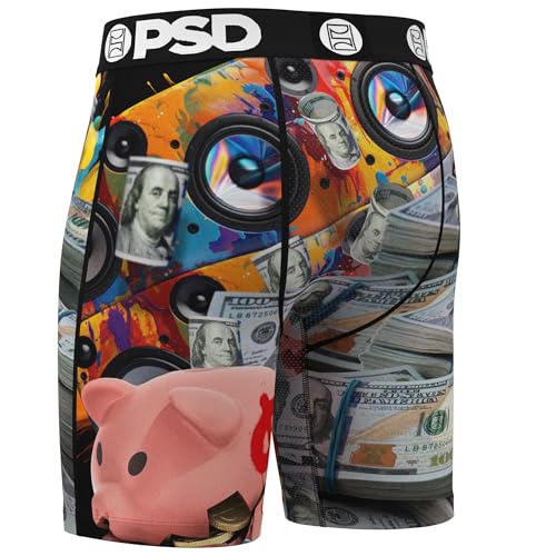 PSD Men's Sound Spending Boxer Brief, Multi, L3