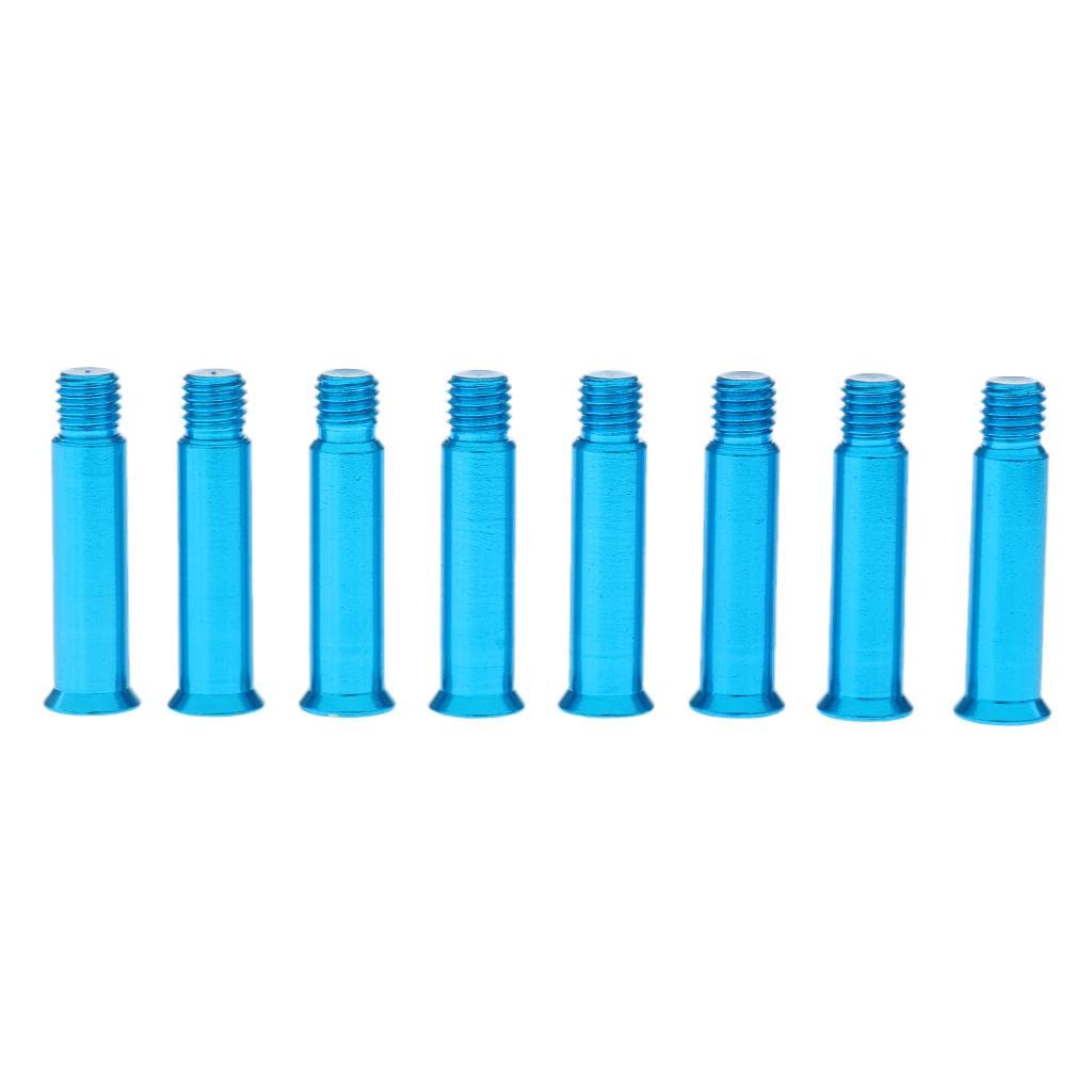 predolo Lot de 8 Roues de Roller en Ligne, Vis D'axe, Boulons, Pointes de Roulement, 34 Mm