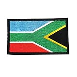 【TERA】2枚セット 国旗 パッチ ワッペン ベルクロ ミリタリー サバゲー 国 刺繍 脱着可能 鑑賞用 (南アフリカ)