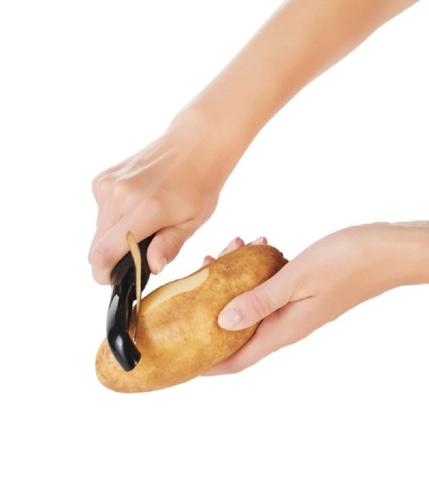 OXO SoftWorks Swivel Peeler, 1-Pack, Black - Image 3