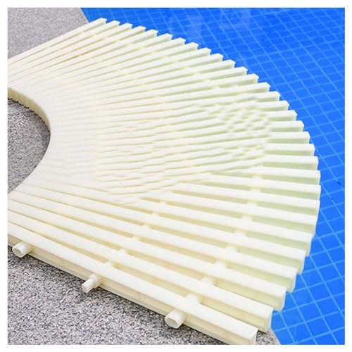 ABS Swimming Pool Overflow Grate Cover - White Shower Drain