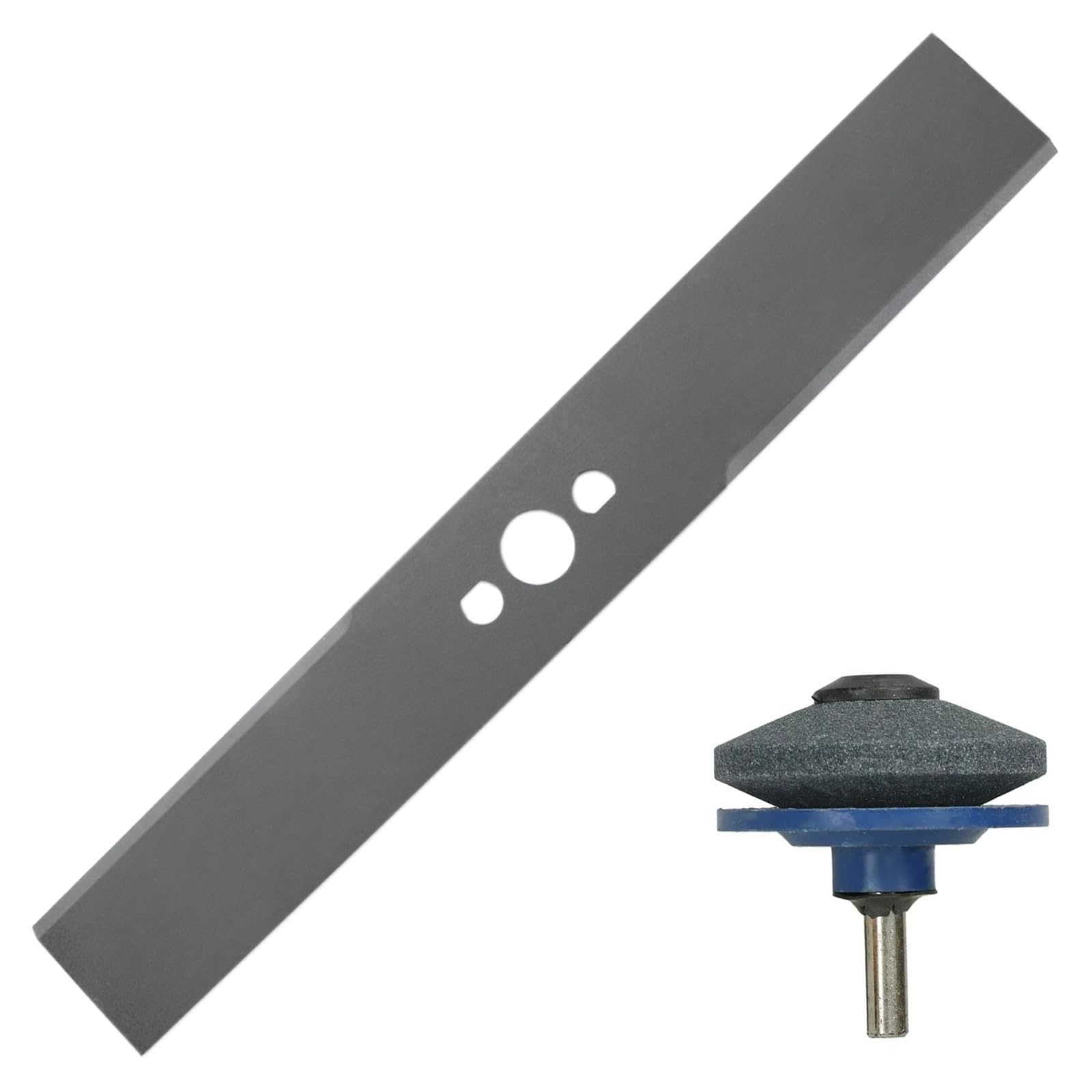 Spares2go Metal Blade for Flymo EasiGlide 300, 300V Plus (2021+), SimpliGlide 300 Lawnmower (30cm) + Sharpener Attachment