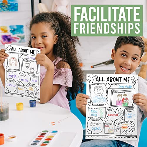 Hadley Designs All About Me Posters Elementary - 20 Star Student Poster, All About Me Posters Preschool & Kindergarten Must Haves, Star of The Week Poster Elementary Classroom Decor, Teacher Supplies - Image 8