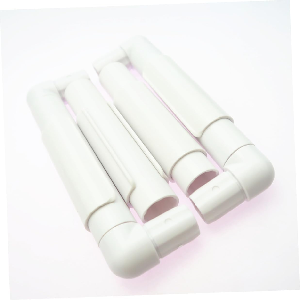 White Plastic Embroidery Frame, Portable Clip Style for Cross Stitch