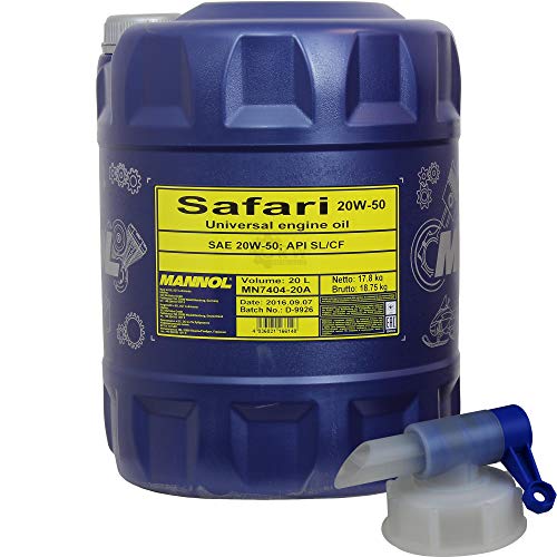 Mannol Safari 20W-50 Aceite de Motor 20L