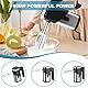 Handmixer: 800W Mixer Handrührer, 7 Geschwindigkeiten, Elektrisch Handrührgerät mit 4*Edelstahl Zubehör, Rührgerät Handmixer, Edelstahlkneter Handmixer, Handrührer, Küchenmixer (Schwarz)