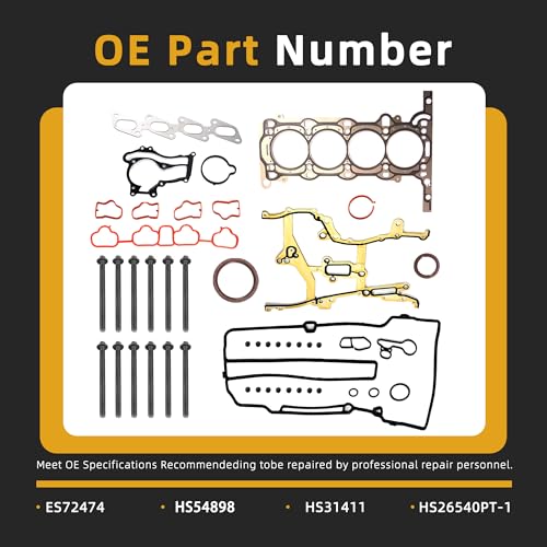 Image of Head Gasket Set with Bolts, 1.4L Turbo, fit for Chevy Cruze Sonic Trax, fit for Buick Encore 1.4L Gas DOHC 2011-2016 HS26540PT-1 ES72474(46pcs)