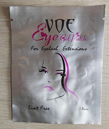 VOE Eyelash Pad Gel Patch Lint Free Lashes Extension Eye Mask Tools (10 pairs Red)