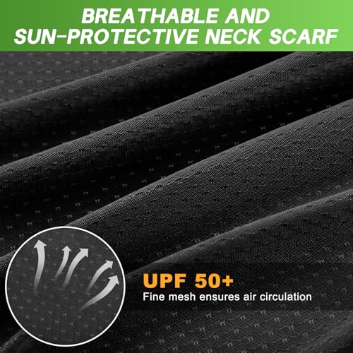 Image of Geyoga 3Pcs UV Sun Protection Neck Drape | Adjustable Neck Shade, Mesh Neck Sun Protection, Breathable Sun Protector, Hat Drape for Fishing, Hiking and Outdoor Work