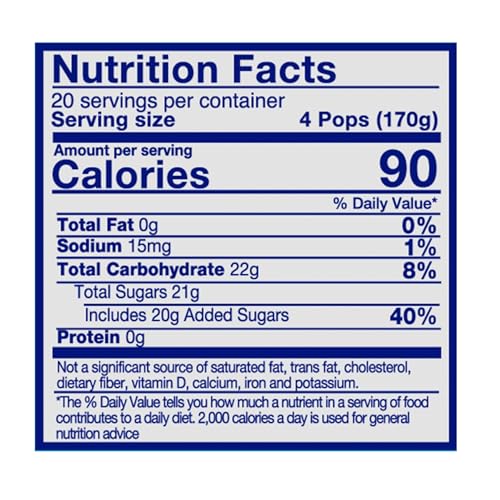 Image of Pop Ice Popsicle Freezer Pops, Ice Pop, Variety Pack, 80 Count