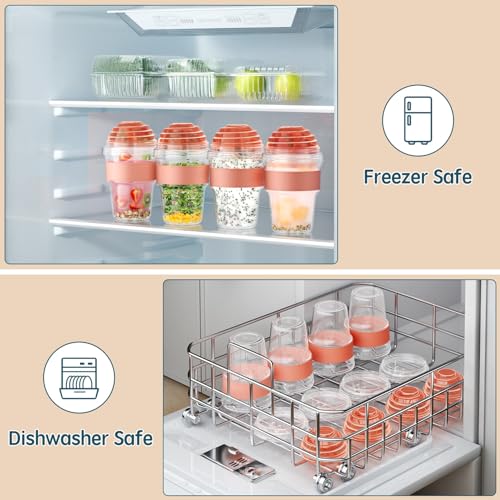 62% Off 4-Pack Reusable Yogurt Cups with Lids & Spoon - Image 5