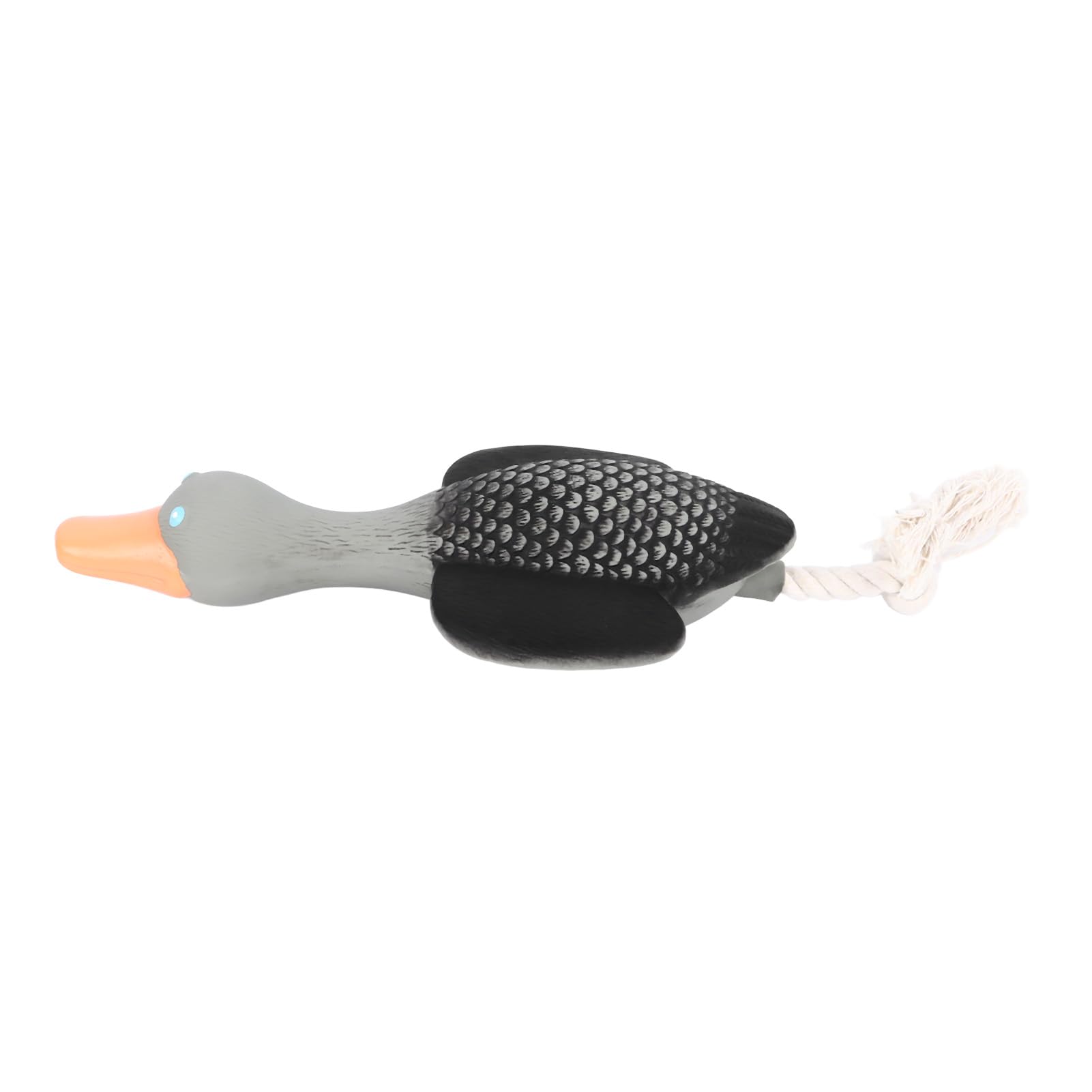 Latex Dog Toy, Squeaky, Soft, Interactive, Unique Shape, Puppy Chew Toy, Small and Medium Dogs Indoor (Wild Goose with Rope)