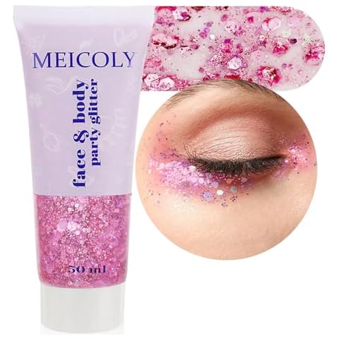 MEICOLY Pink Body Glitter Cover