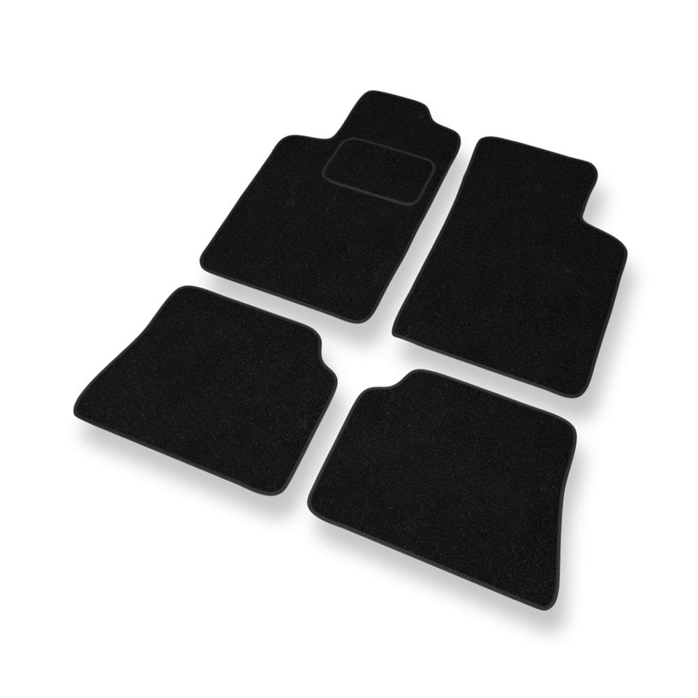 Mossa Alfombrillas adecuadas para Renault Megane I 1995-2002 4 uds. Negro S | Coupé, Sport Tourer, Hatchback, Cabrio, Berlina