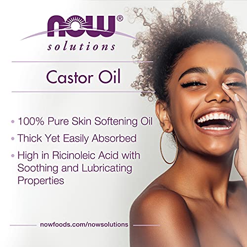 Now Solutions, Castor Oil, 100% Pure Versatile Skin Care, Multi-Purpose Skin Softener, 4-Ounce #TOP2