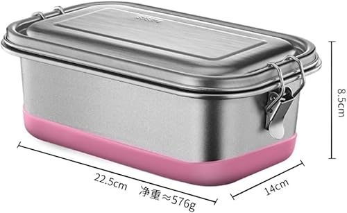Miniatura 2 de Contenedor de almacenamiento de alimentos, lonchera de acero inoxidable 304, caja de mantenimiento de frescos, caja japonesa de doble capa con