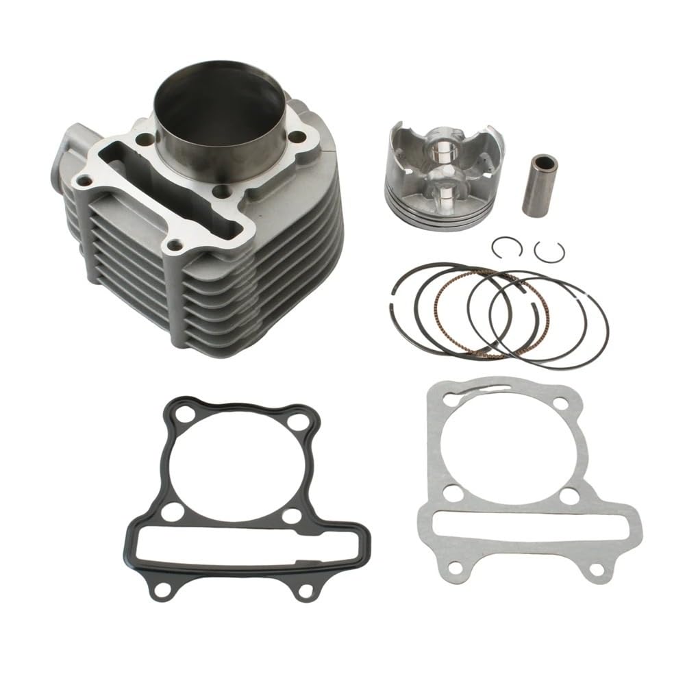 Kolben 4 Ventilkolben Für GP110 Für GY6 125cc 150cc Upgrade Auf 160cc 152QMI 157QMJ 4T Scooter 58,5mm 4V Racing Big Bore Zylindersatz Zylinder