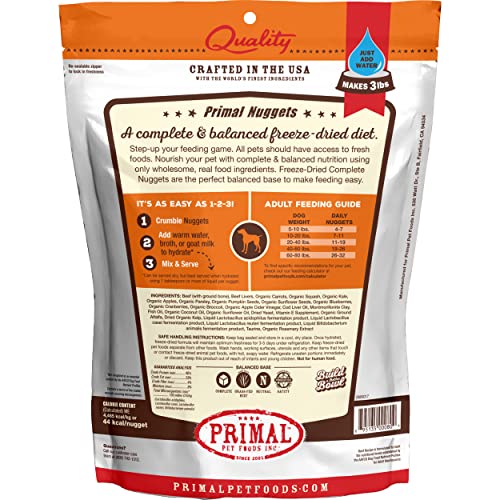 Primal Pet Foods CBF-FD Primal Freeze Dried Raw Dog Food Nuggets thumb #8