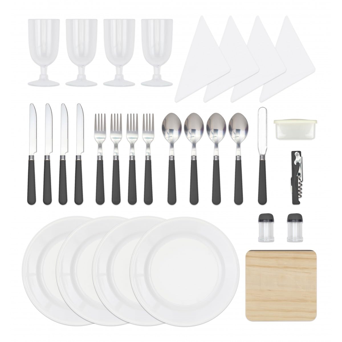 Livoo – Zaino Picnic 4 Persone SEP149 – 11L, 600D, Coperta Picnic Inclusa, 30 Accessori