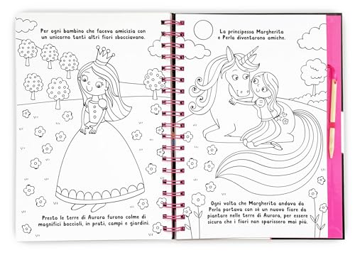 Magici Unicorni. Neon Gratta E Colora. Ediz. A Colori. Ediz. A Spirale - 3