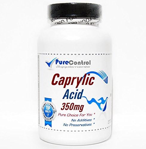 Caprylic Acid 350mg // 200 Capsules // Pure // by PureControl Supplements