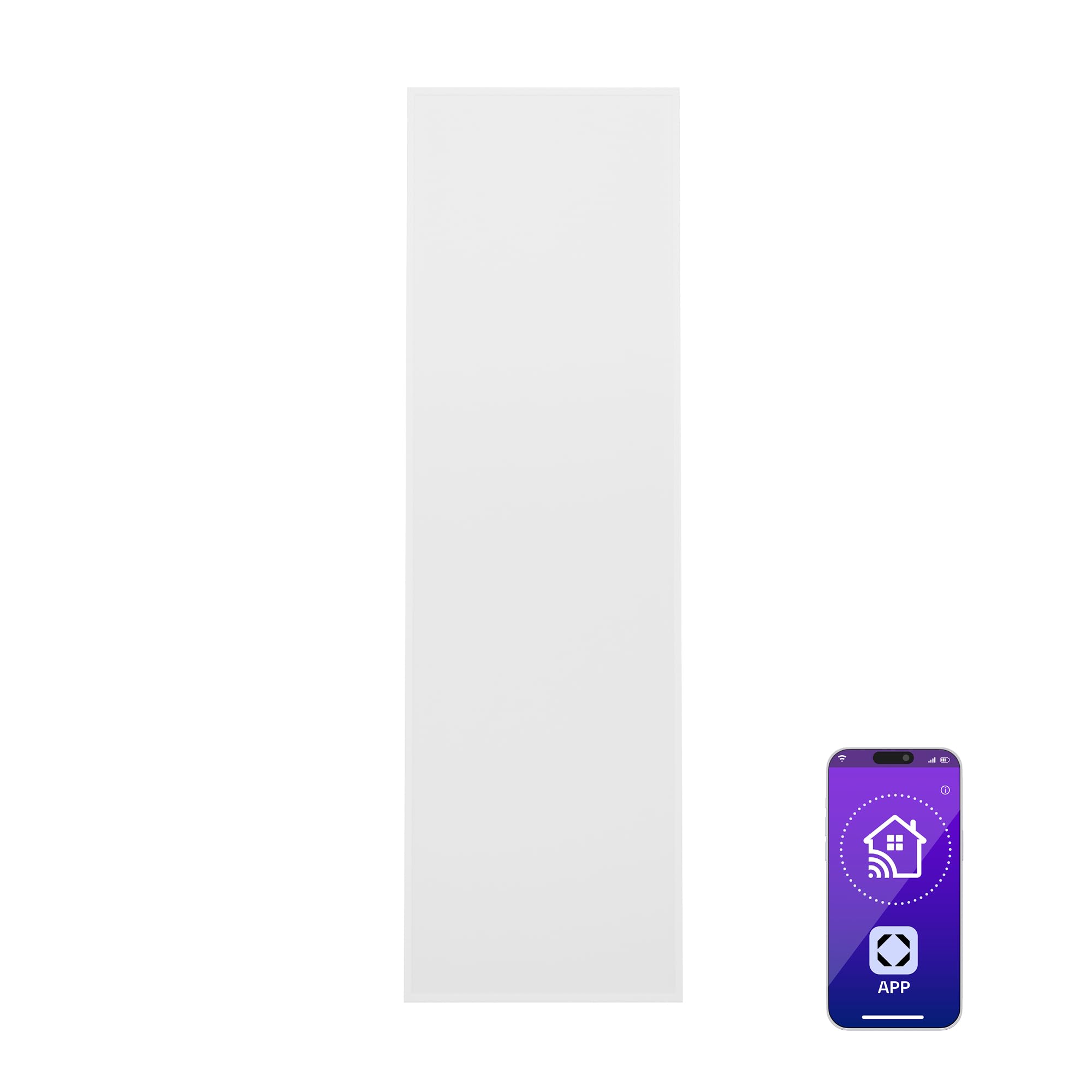 KLARSTEIN Low Consumption Infrared Electric Radiator, Wall Stove 320W, App and WiFi, Open Window Detection, Timer, Thermal Emitter, Low Electric Radiators without CO2