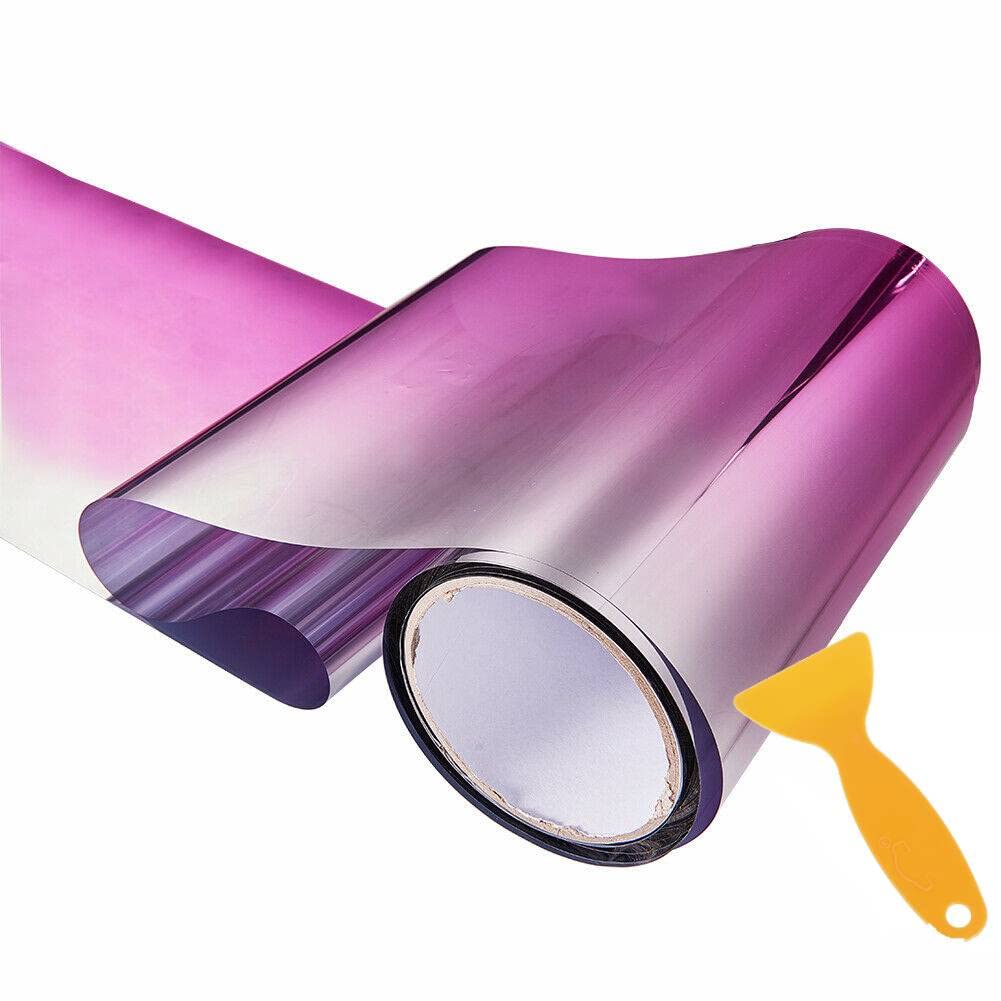 Baglev Pink Windscreen Sunstrip Decal, Car Sun Visor Strip Tint Film Front Windshield Uv Shade Banner Accessories With Scraper Windscreen Sun Strip Protect Shade Sticker (Pink)