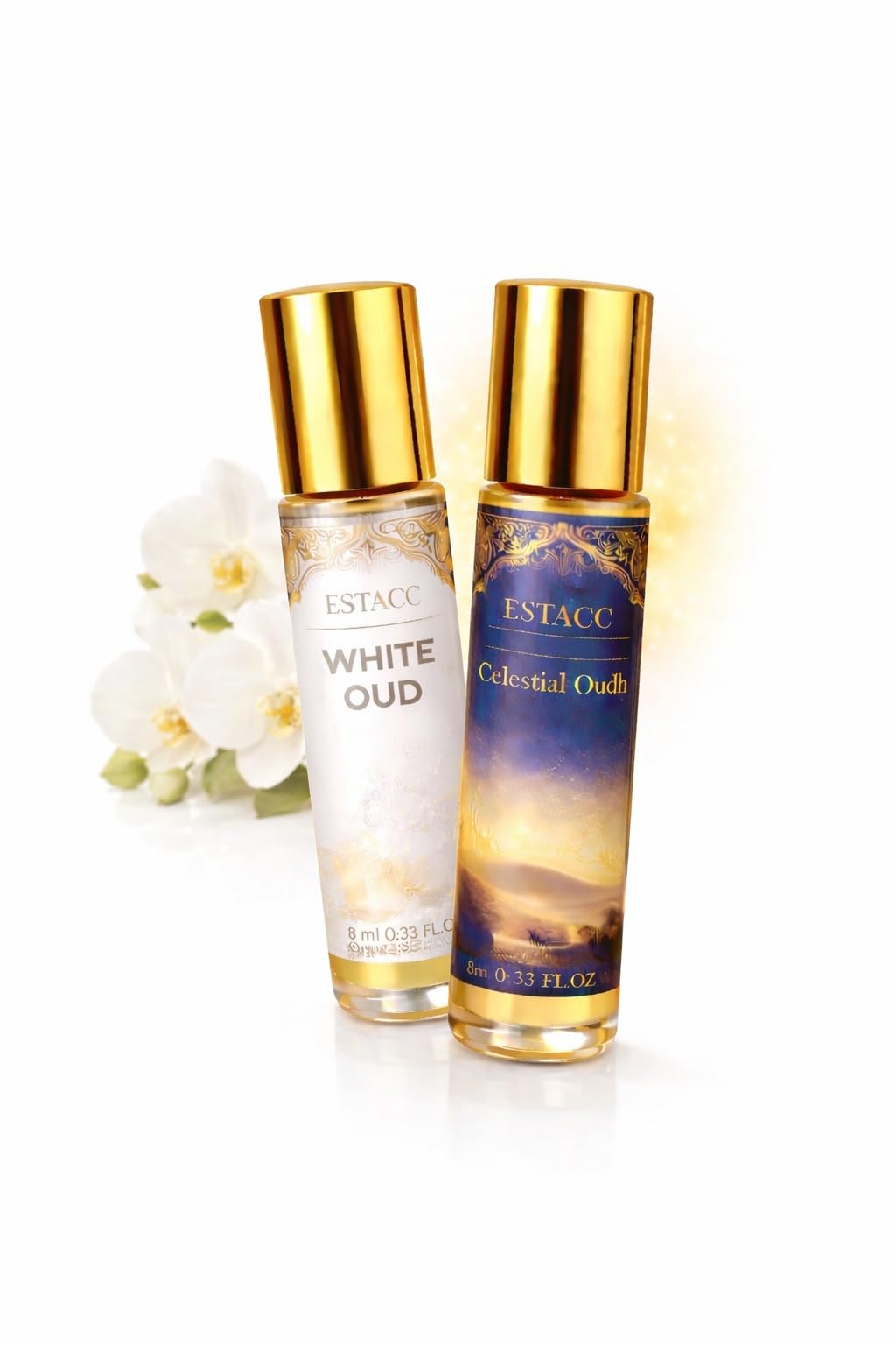 Attar Roll-On Perfume Oil, White Oud and Celestial Oudh, 8 ml, Pack of 2-image-13