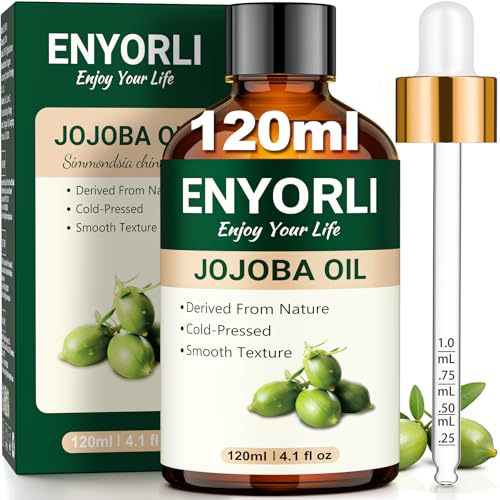 ENYORLI Huile de Jojoba 120 ml Soin Polyvalent Visage, Corps