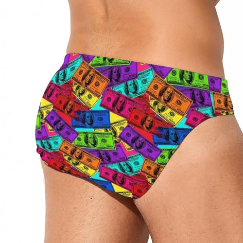 Surf-Ready Men's Swim Briefs, Stretchy Beach Shorts with Adjustable Waist3