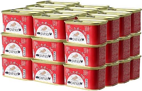 （20:30時点） わしたポーク 200g × 36缶 3ケース ランチョンミート 無塩せき 沖縄 無添加 スパム 防災 備蓄 長期保存 無添加 缶詰 沖縄 国産 まとめ買い 備蓄用 業務用 共同購入 ランチョンミート 国産豚肉 RSL