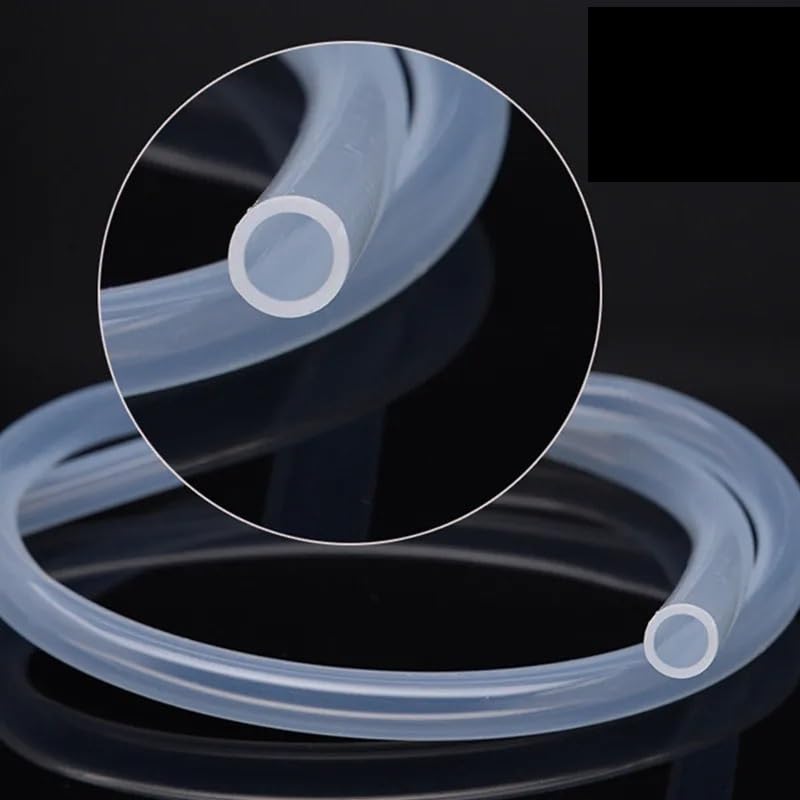 3/5/10Meters Transparent Food Grade Silicone Tube 2 4 6 8 10 12 16 20mm Flexible Garden Rubber Hose Aquarium Soft Tubing Pipe(7x10 mm,3 Meters)