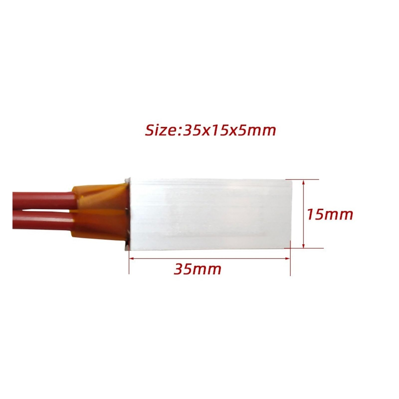 Piastra riscaldante PTC 60x28x7mm 220V Elemento riscaldante Elettrico in Alluminio Riscaldatore a Piastra in Ceramica 170/200/230/250 Gradi (230 Degrees)