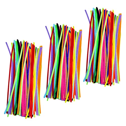 OSALADI 300Pcs Chenille Stems Bendable Craft Cleaners for DIY Arts Preschool Activities Flexible Pipe Cleaners for Creative Projects and Classroom Use