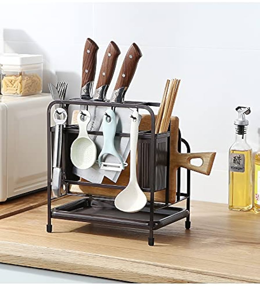 まな板スタンド 包丁立て 鍋蓋スタンド お箸立て - 多機能キッチン用収納 Amazon｜まな板スタンド 鍋蓋スタンド 包丁スタンド 箸立て 包丁