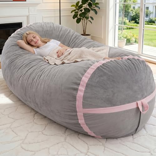 Image of 6FT Bean Bag Chair 6'Giant Bean Bag Chairs with Adults, Large Beanbag Chair